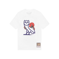 OVO Mitchell And Ness '95 Raptors OG Owl T-Shirt – White